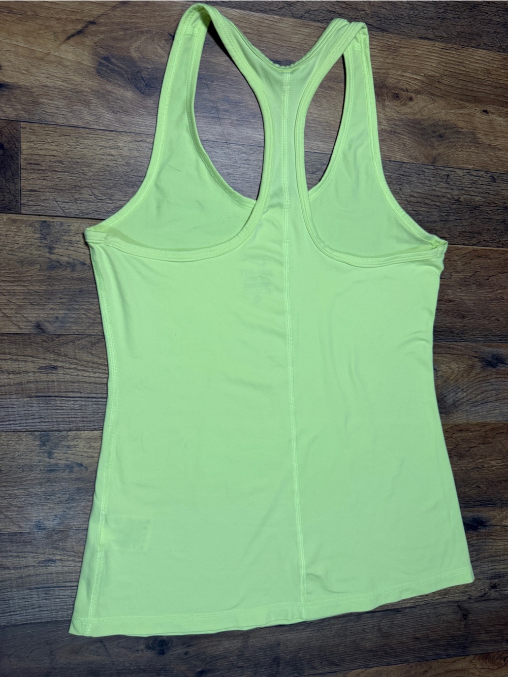 Nike Racerback Athletic Tank Top Neon Lime Volt Green Size Medium - Picture 7 of 9